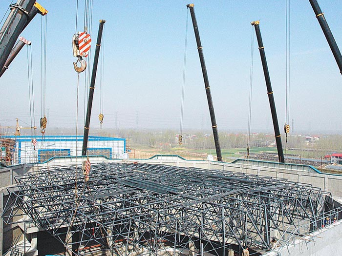 菏泽网架高空滑移法